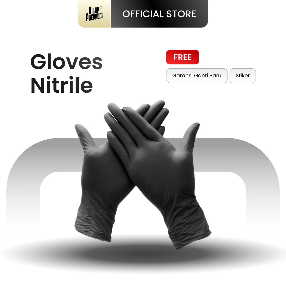 Nitrile Glove - Sarung Tangan Karet Hitam