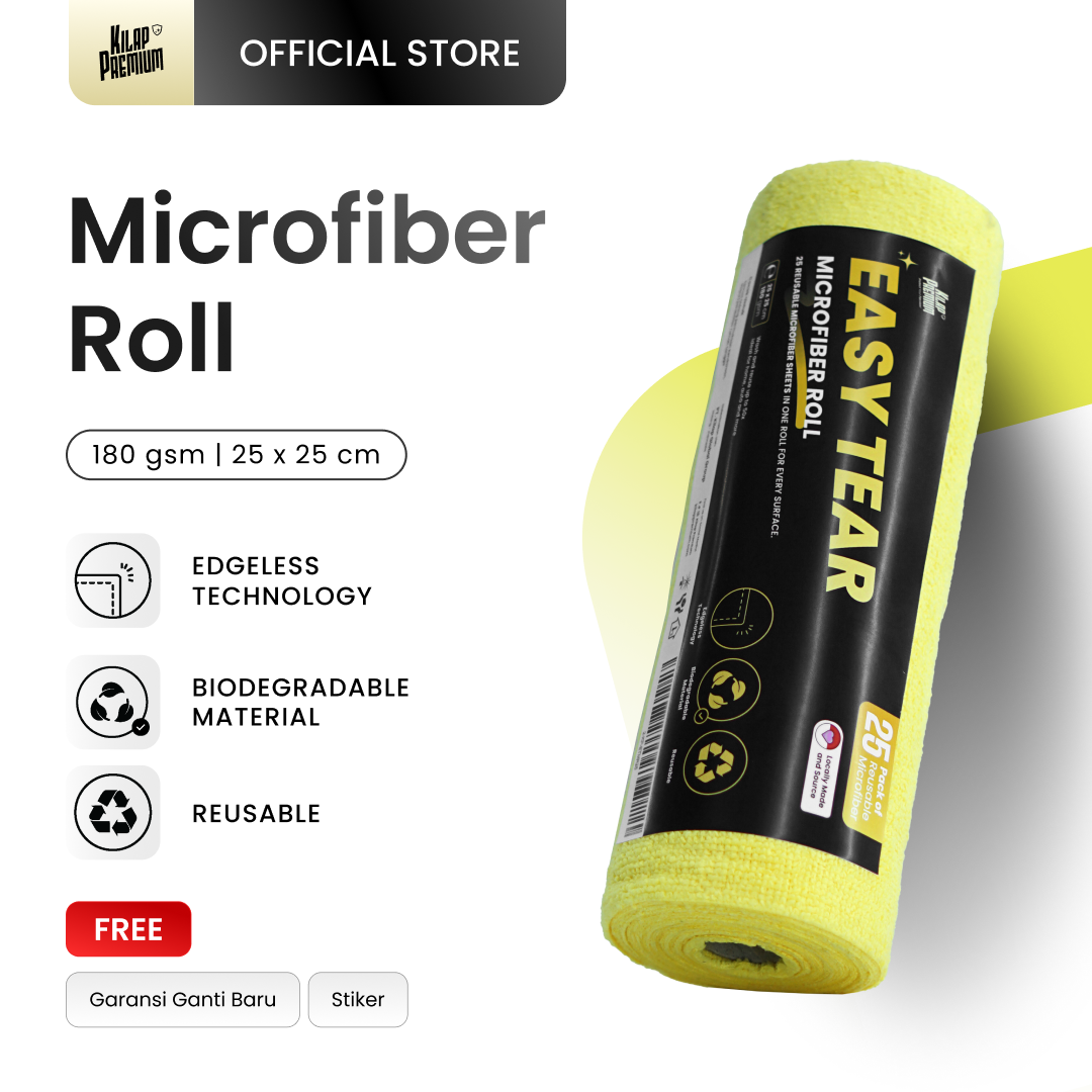Easy Tear Microfiber Roll - Kain Microfiber Serbaguna