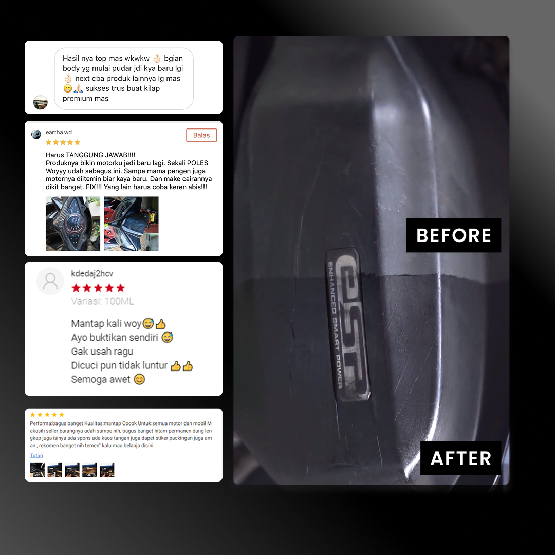 Black Again - Penghitam Body Kasar Motor Dan Mobil