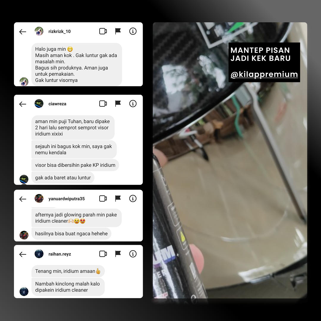Iridium Cleaner - Pembersih Dan Perawatan Visor Clear