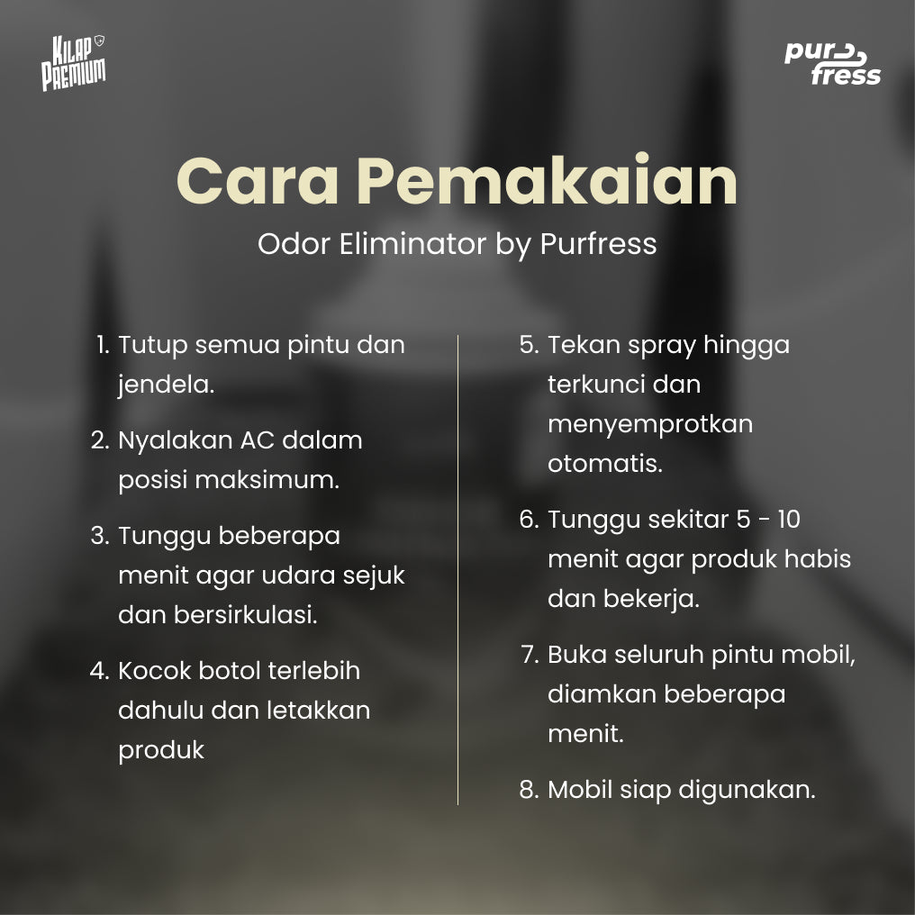 Odor Eliminator - Fogging AC pengharum Mobil