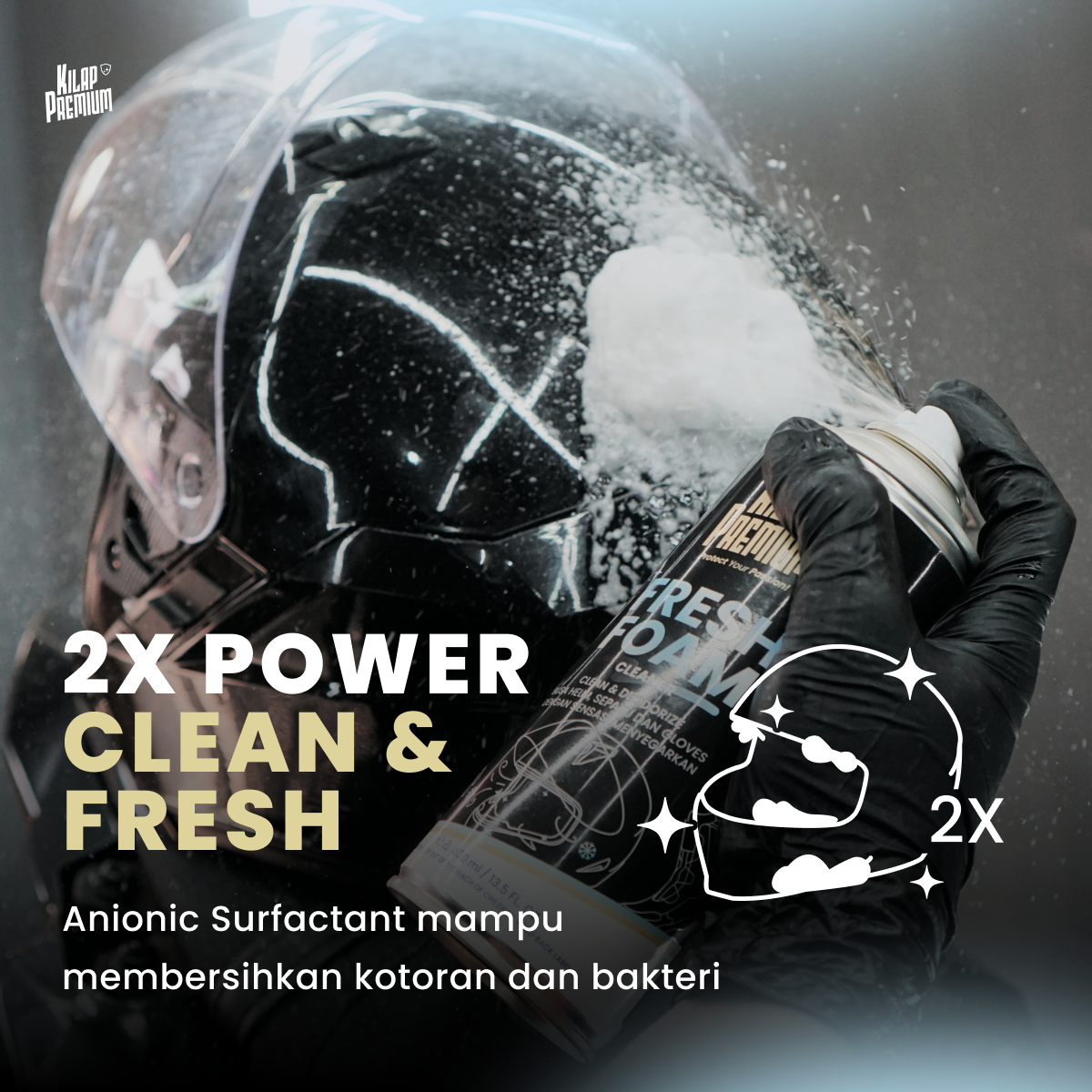 Fresh Foam Cleaner - Foam Pembersih Helm