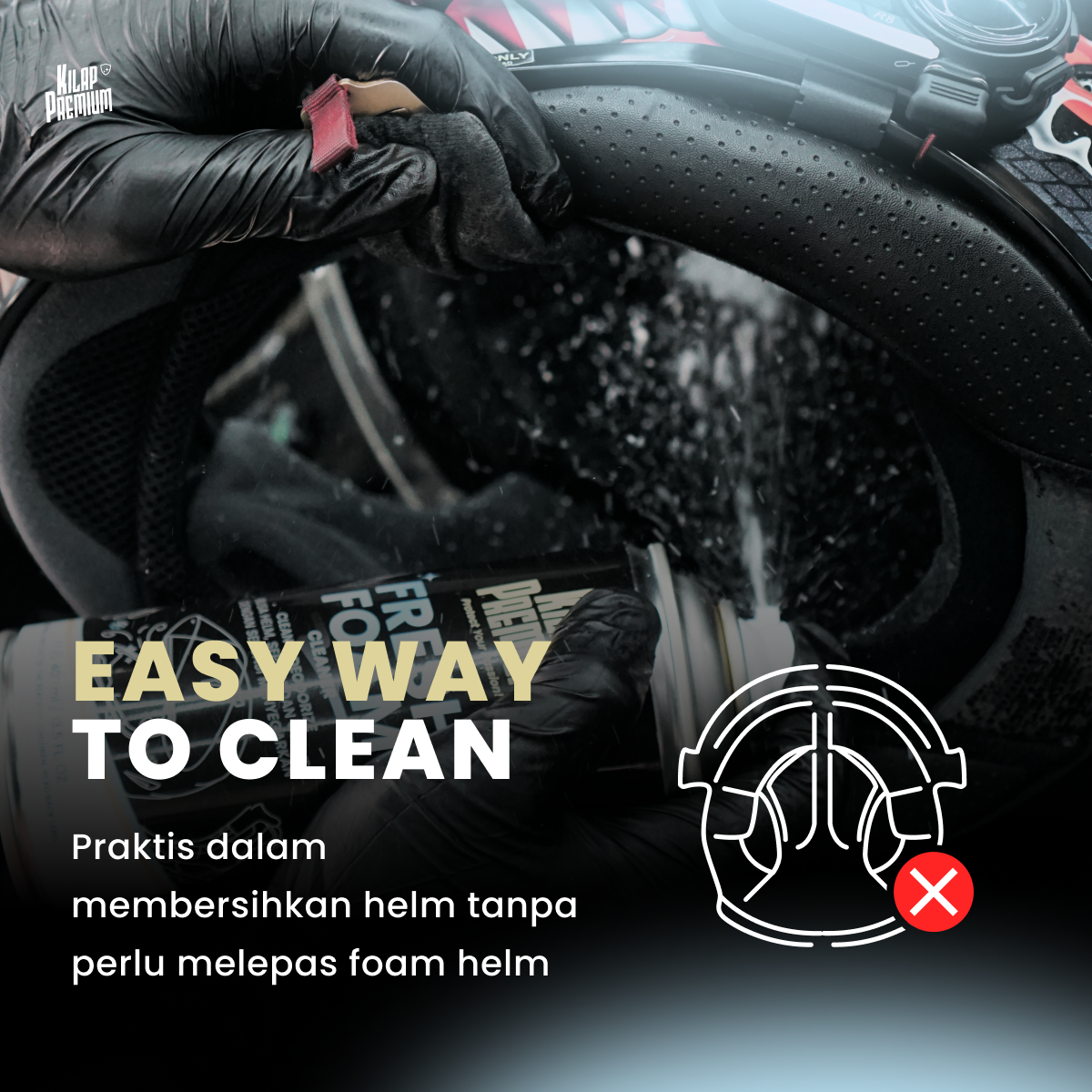 Fresh Foam Cleaner - Foam Pembersih Helm