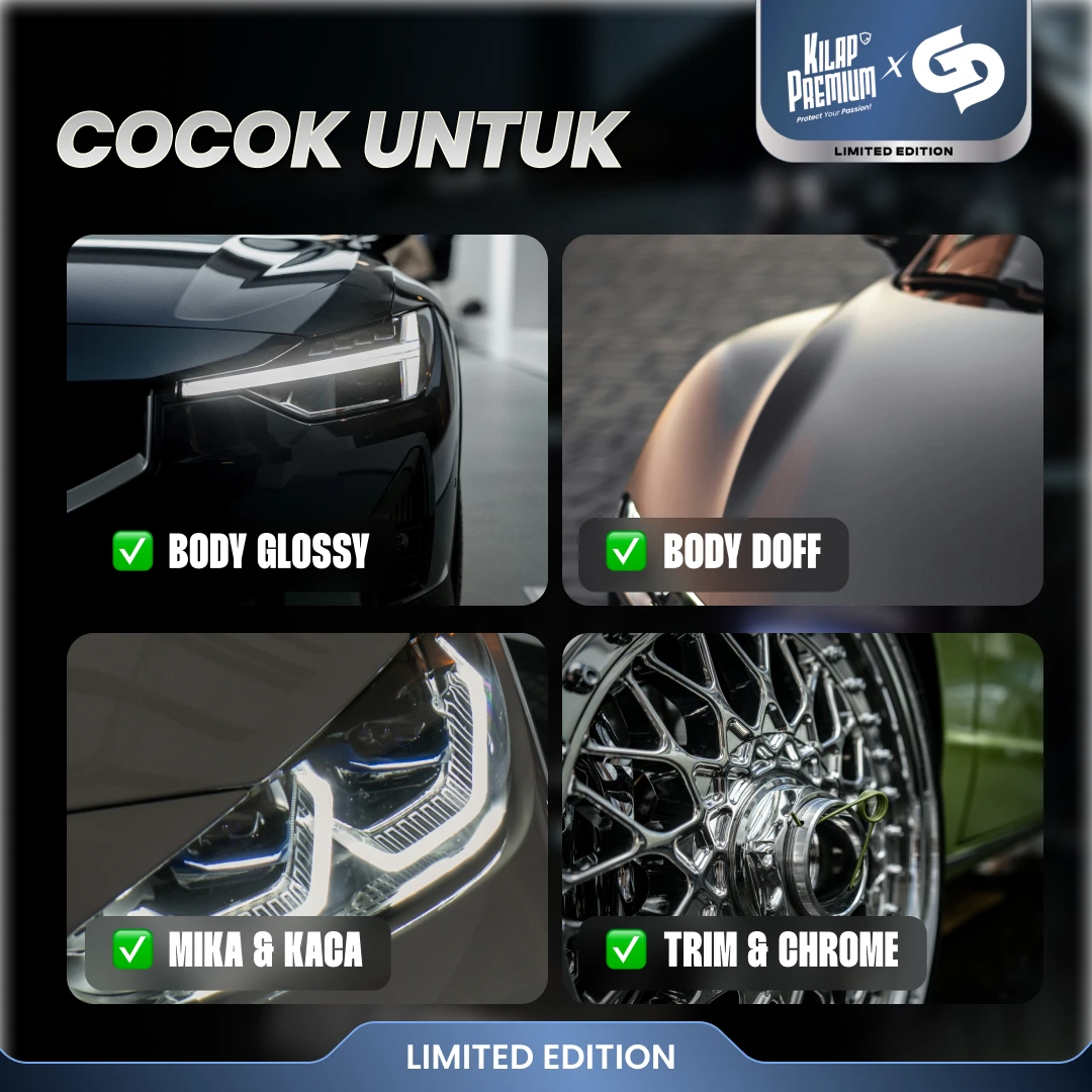 [LIMITED EDITION] Kilap Premium X Garasi Drift - Hyper Graphene Coating Spray Pengkilap Body Mobil