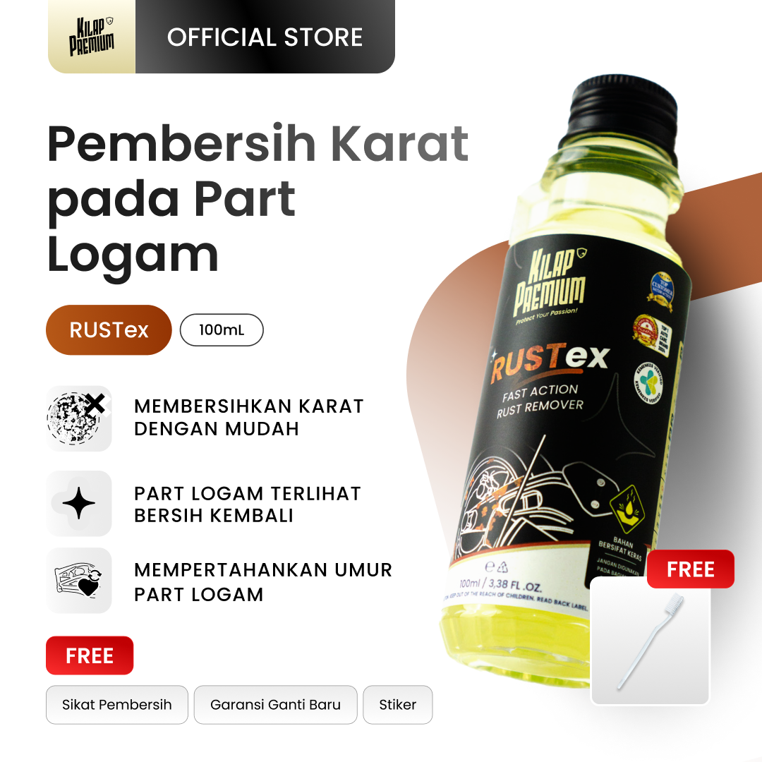 Rustex - Pembersih Karat Pada Mesin Motor