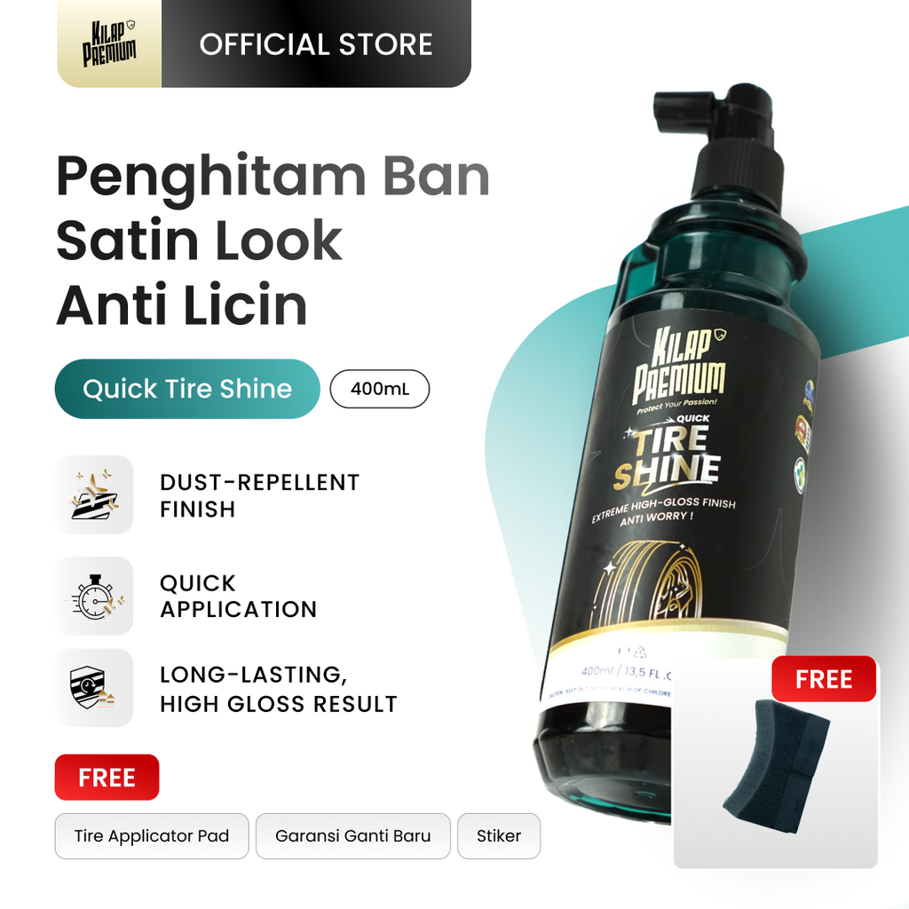Quick Tire Shine - Penghitam Ban Mobil Dan Motor
