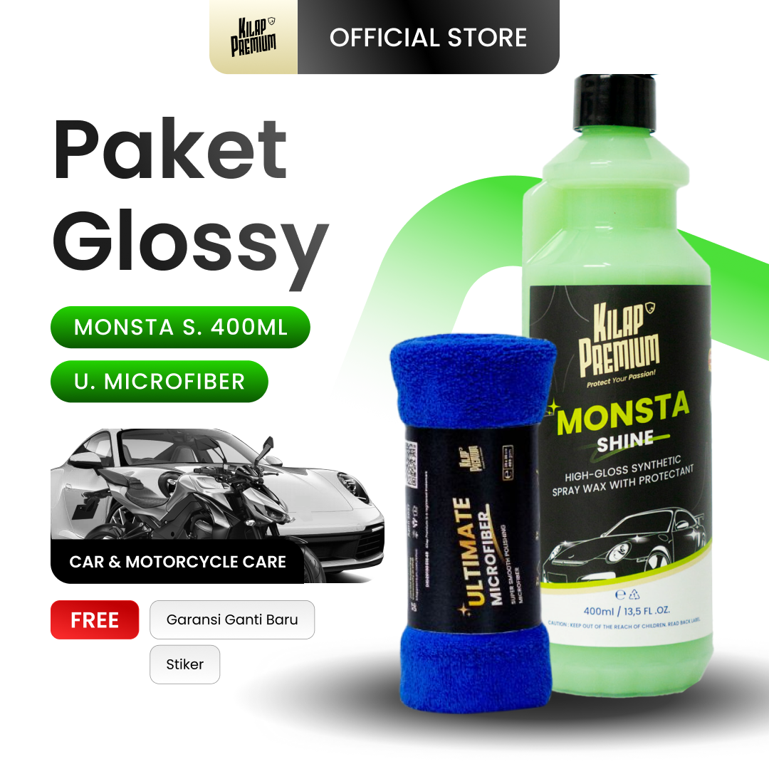 Monsta Shine - Pengkilap Body Motor Dan Mobil Glossy