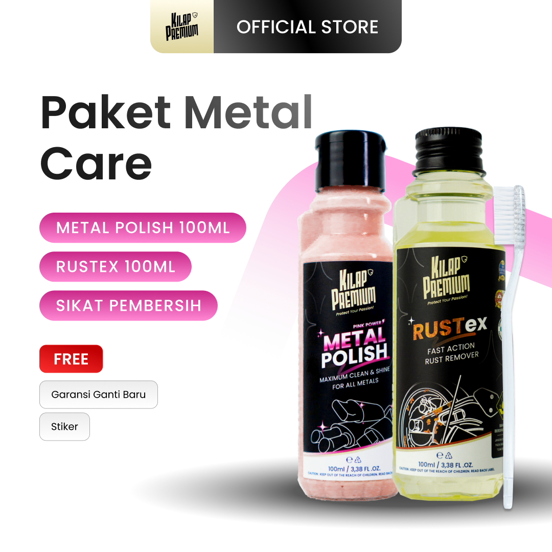 Metal Polish - Pengkilap Chrome Pada Motor Dan Mobil