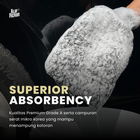 Gentle Korean Wash Mitt - Sarung Tangan Cuci Motor Dan Mobil