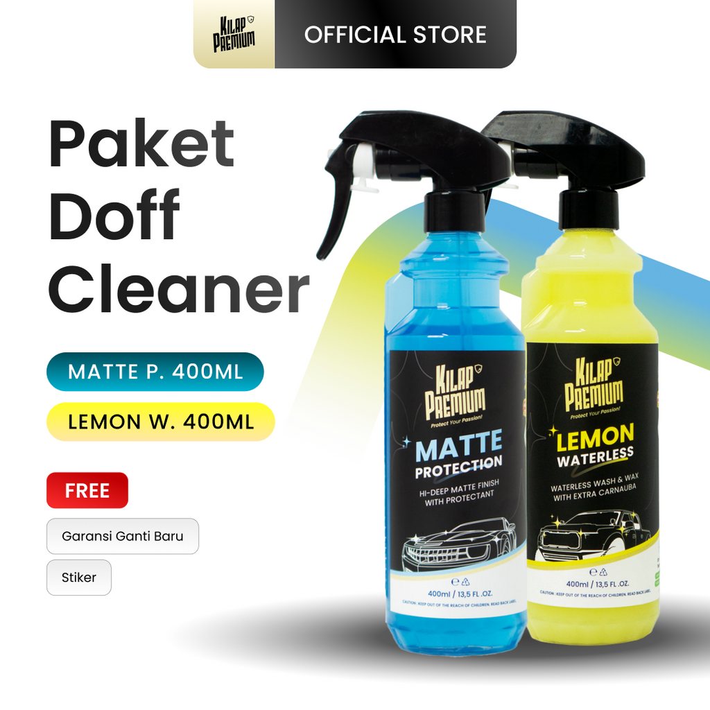 Waterless Clean Kit Doff - Pembersih Dan Pengkilap Body Motor Mobil Doff Tanpa Air