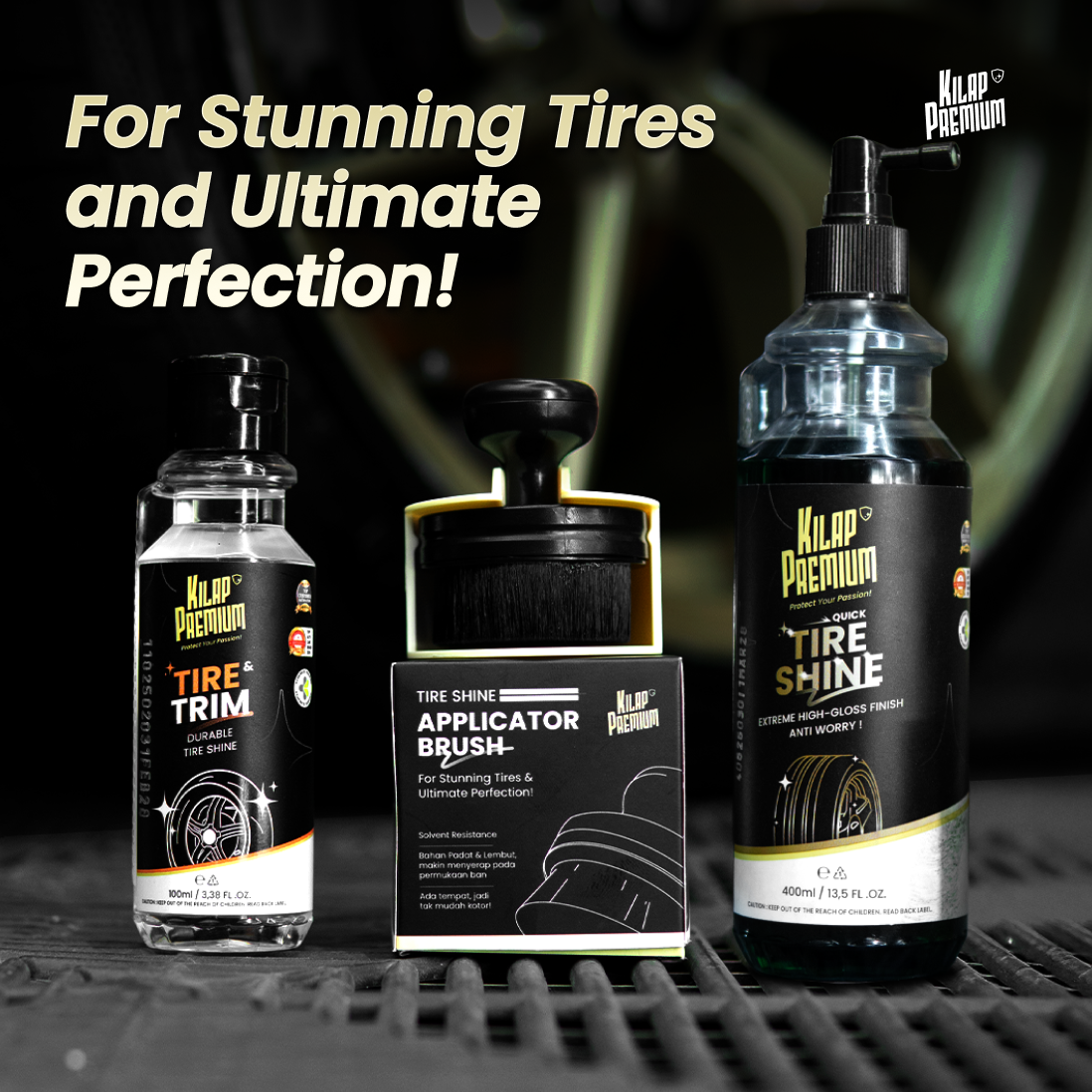 Tire Shine Applicator Brush - Kuas Detailing Semir Ban Mobil Super Halus Tahan Lama