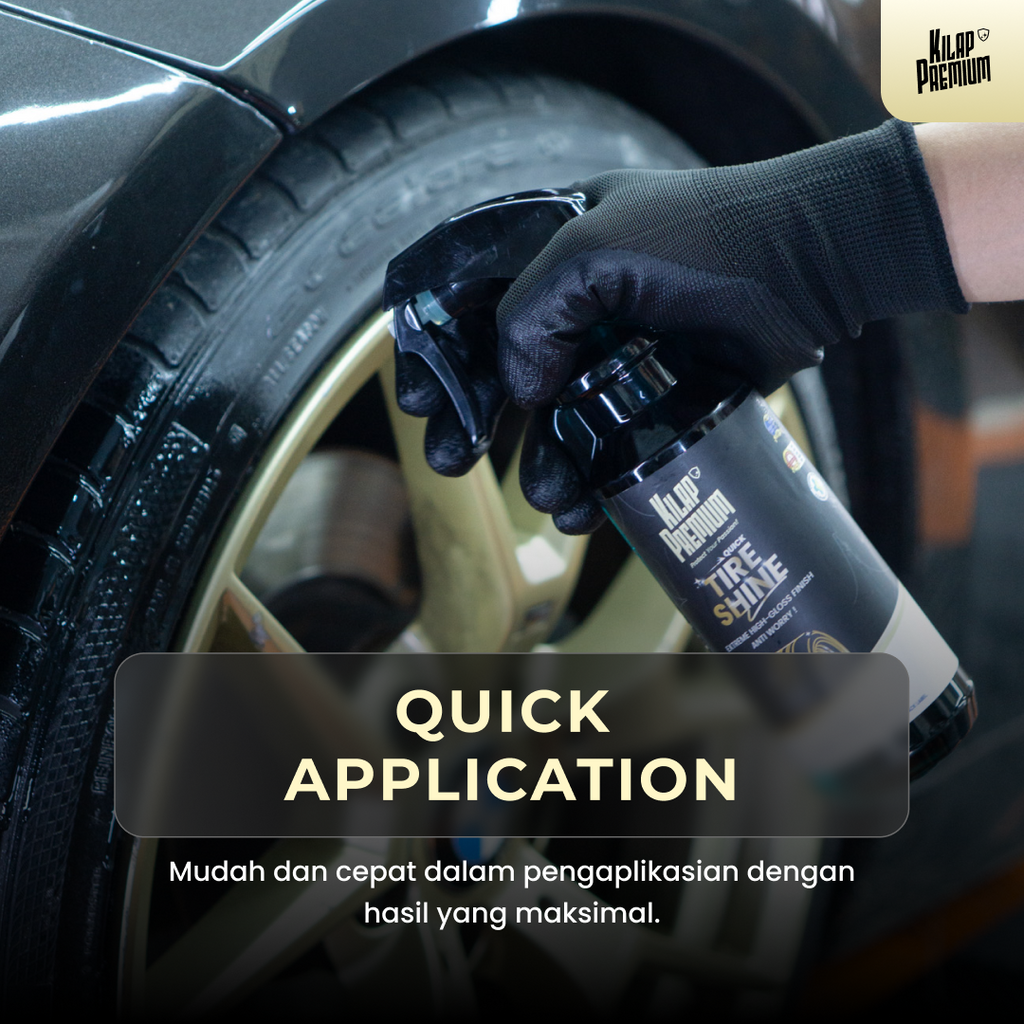 Quick Tire Shine - Penghitam Ban Mobil Dan Motor