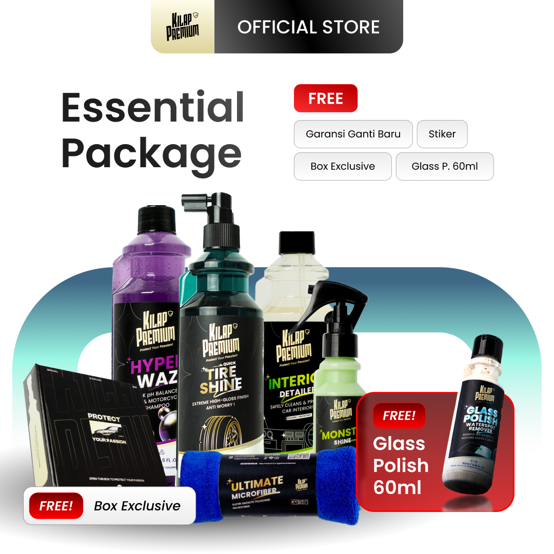 Essential Package - Paket Pembersih Dan Pengkilap Mobil