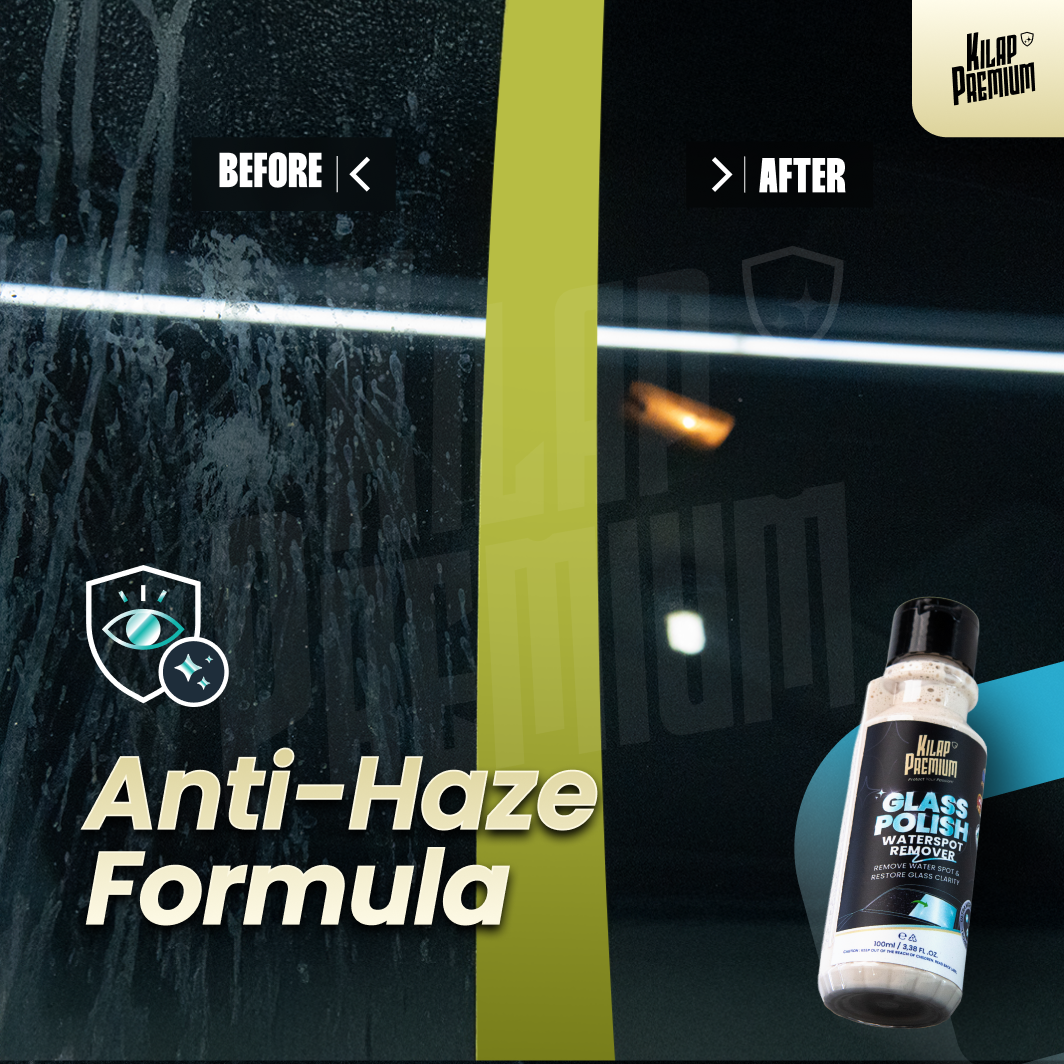 Glass Polish by Kilap Premium - Pembersih Jamur Kaca dan Anti Embun