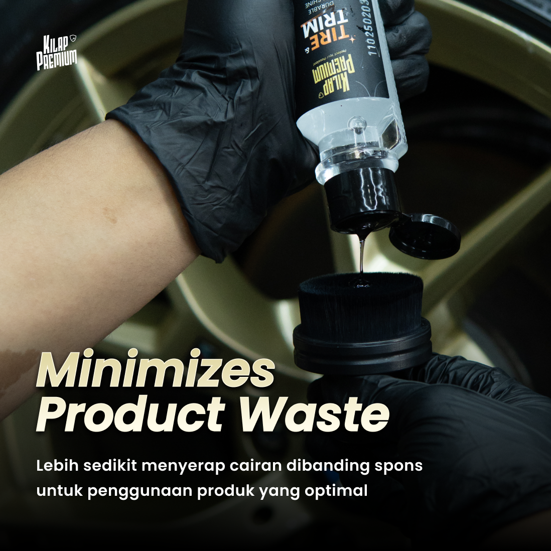Tire Shine Applicator Brush - Kuas Detailing Semir Ban Mobil Super Halus Tahan Lama