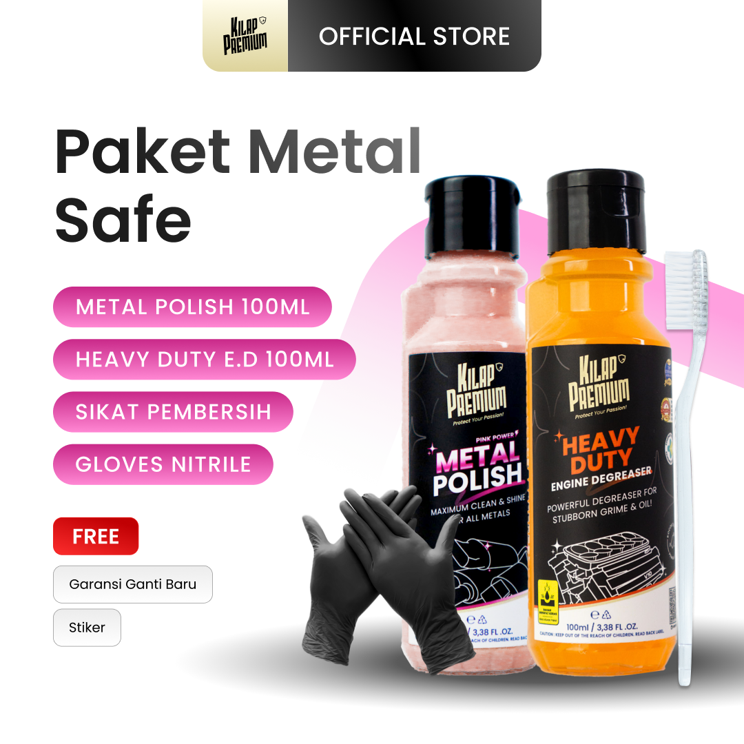 Metal Polish - Pengkilap Chrome Pada Motor Dan Mobil