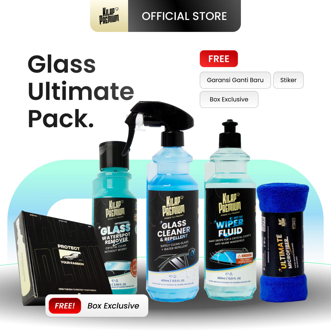 Glass Package - Paket Perawatan Kaca Lengkap