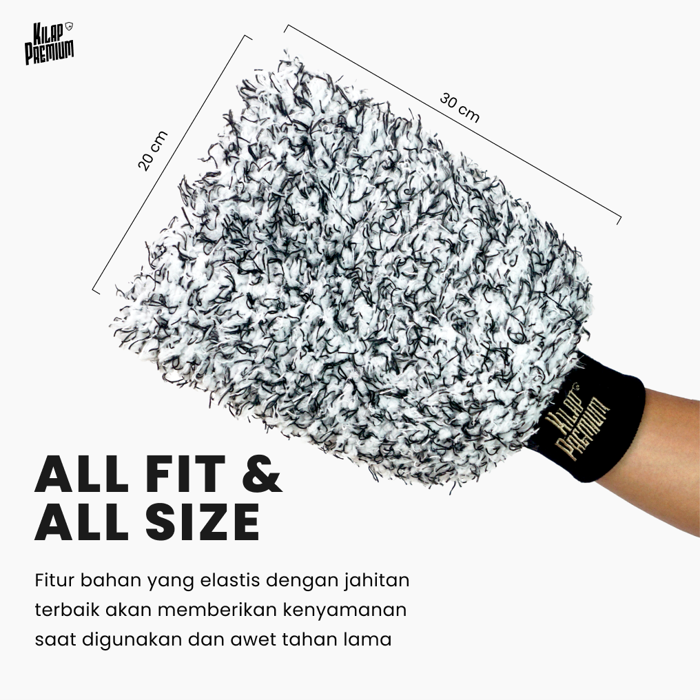 Gentle Korean Wash Mitt - Sarung Tangan Cuci Motor Dan Mobil