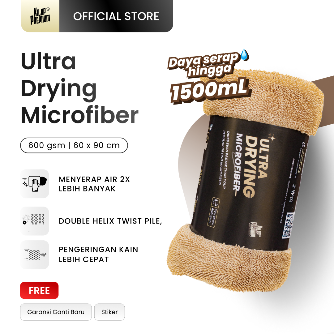 Ultra Drying Microfiber - Lap Microfiber Pengering Motor Dan Mobil