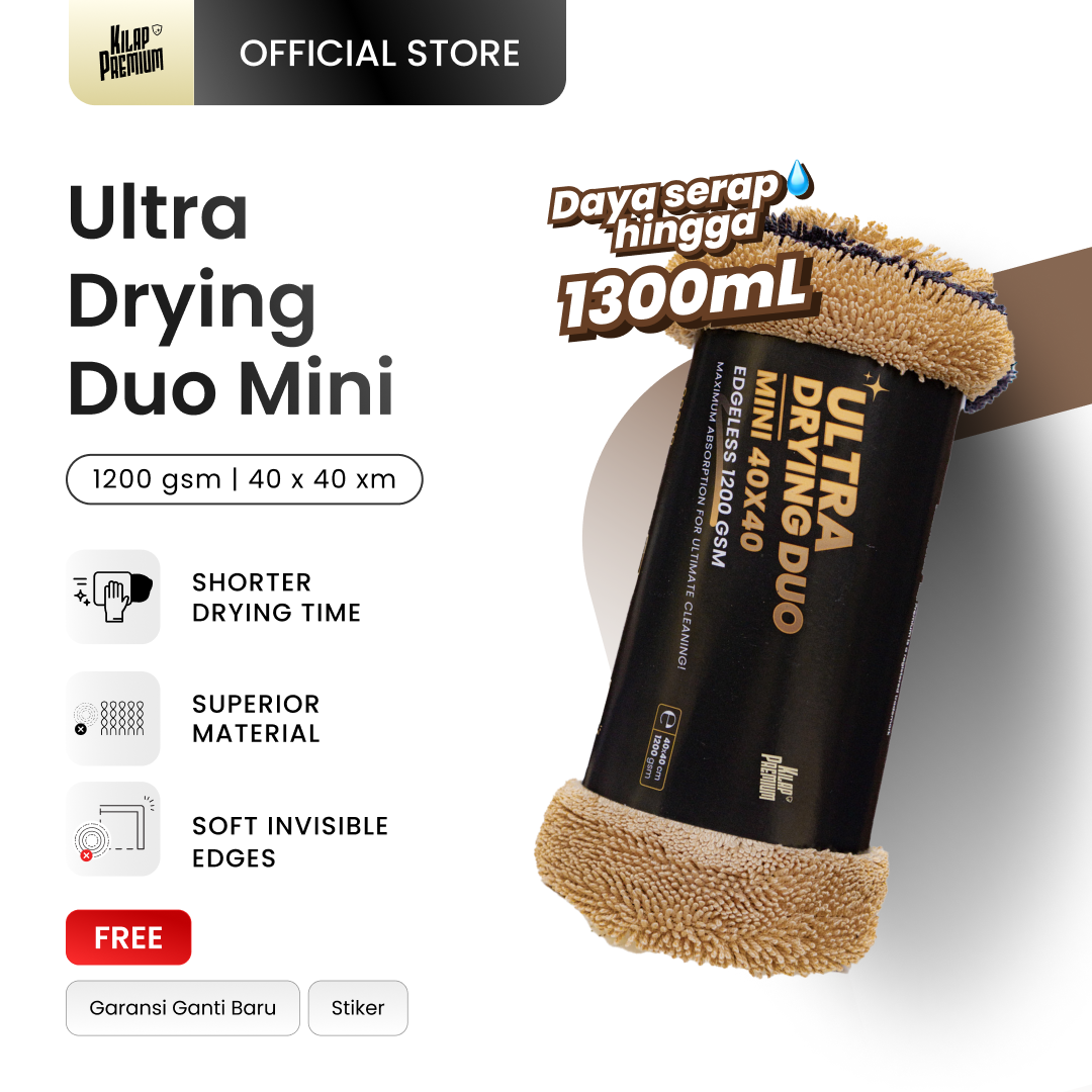 Ultra Drying Microfiber - Lap Microfiber Pengering Motor Dan Mobil