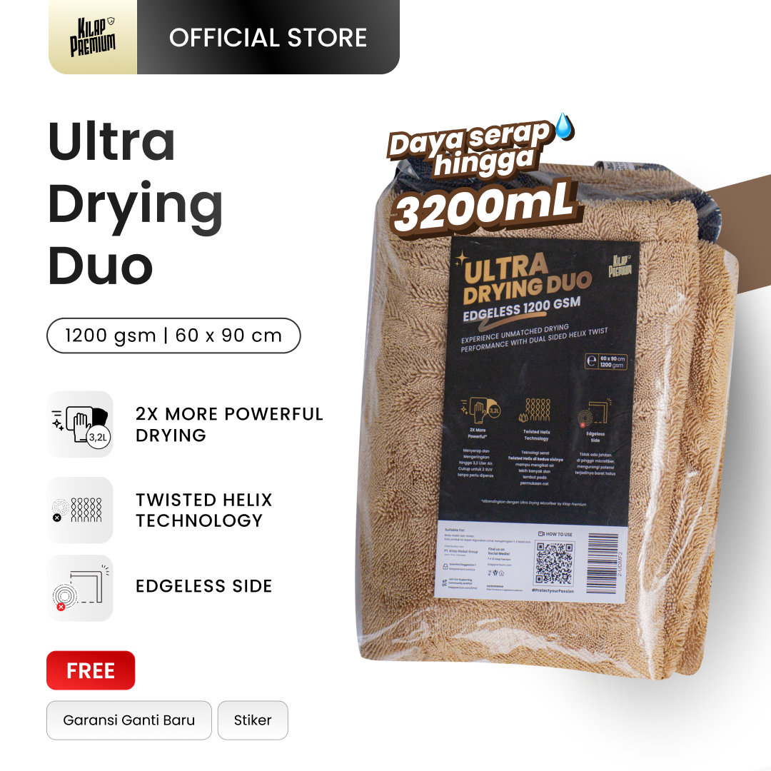Ultra Drying Microfiber - Lap Microfiber Pengering Motor Dan Mobil