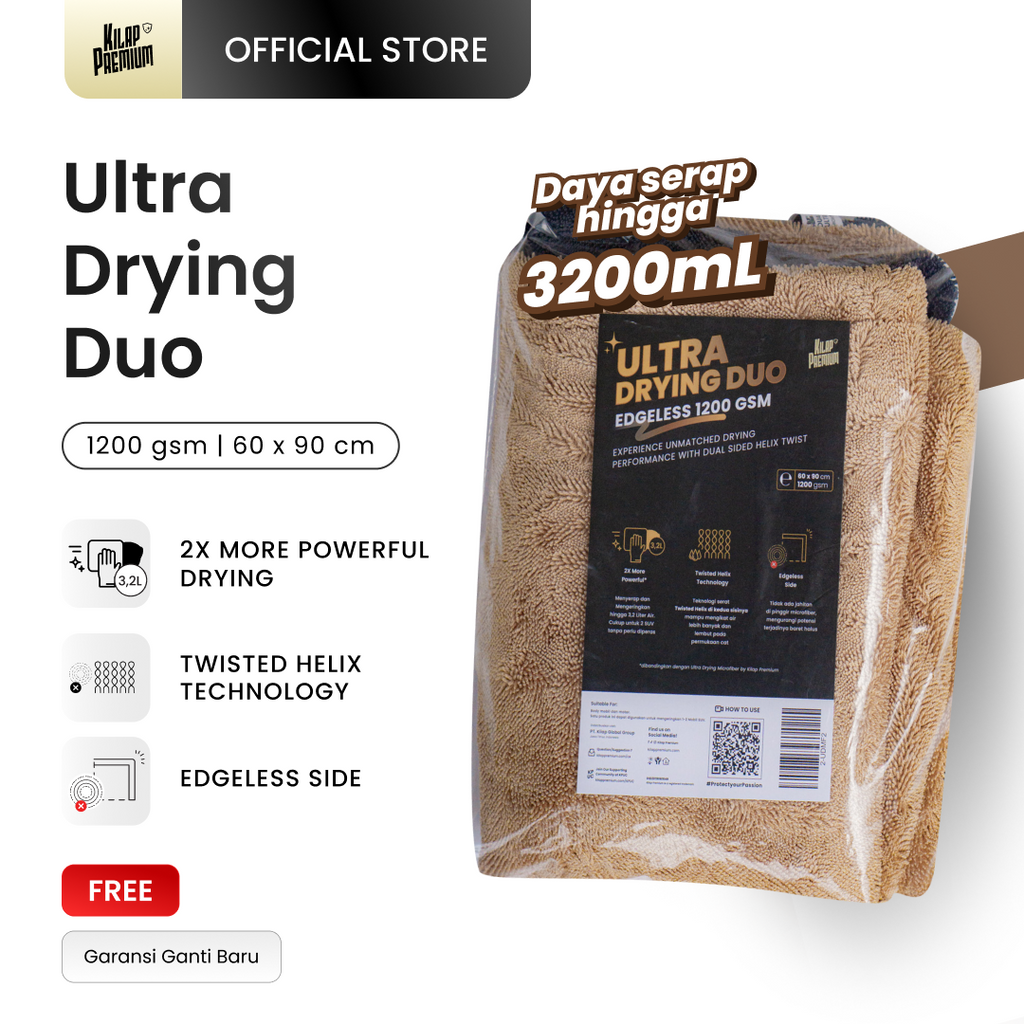 Ultra Drying Microfiber - Lap Microfiber Pengering Motor Dan Mobil