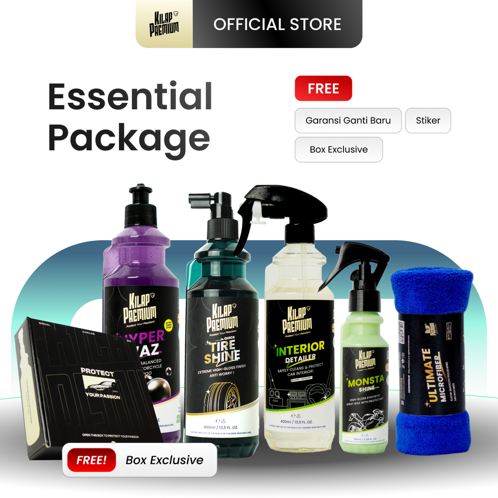 Essential Package - Paket Pembersih Dan Pengkilap Mobil