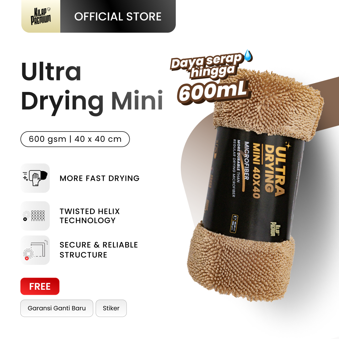 Ultra Drying Microfiber - Lap Microfiber Pengering Motor Dan Mobil