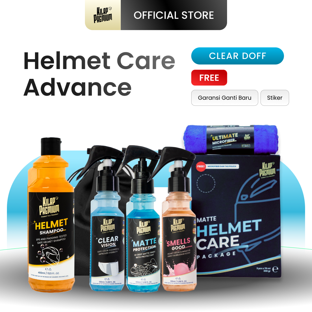 Helmet Care Package Advance - Paket Perawatan Helm + Shampoo Cuci Helm