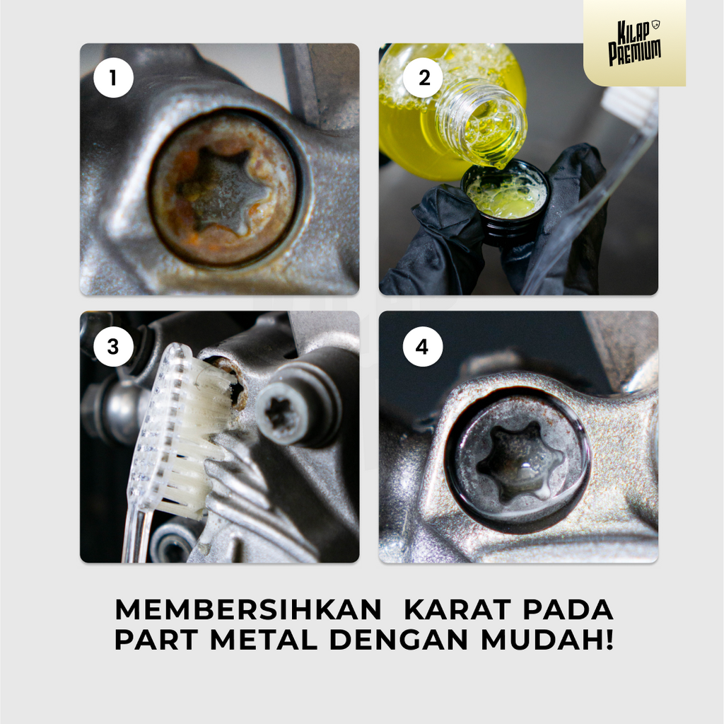 Rustex - Pembersih Karat Pada Mesin Motor
