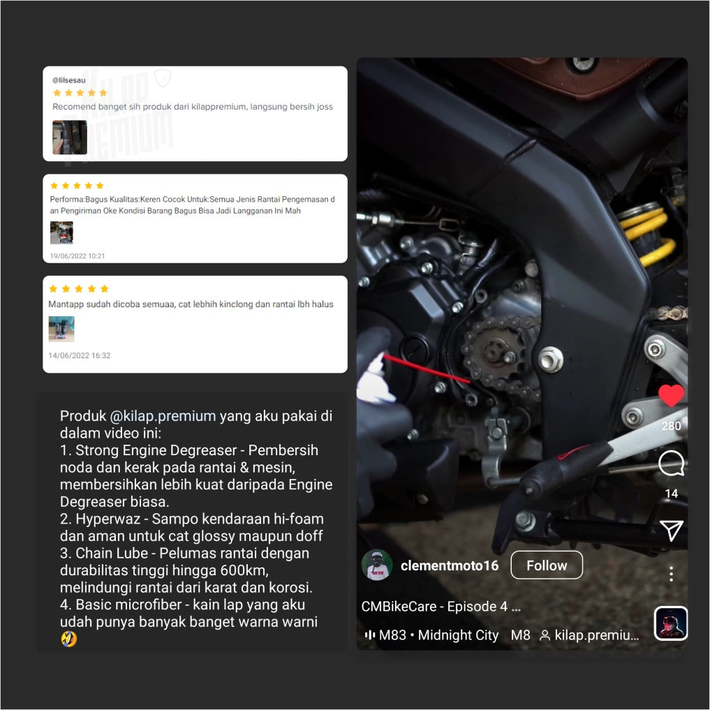 Chain Lube - Pelumas Dan Pembersih Rantai Motor