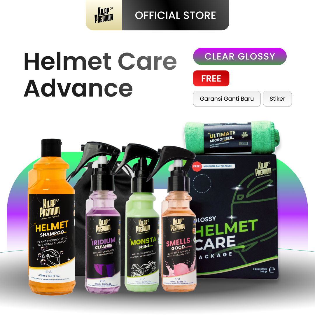 Helmet Care Package Advance - Paket Perawatan Helm + Shampoo Cuci Helm