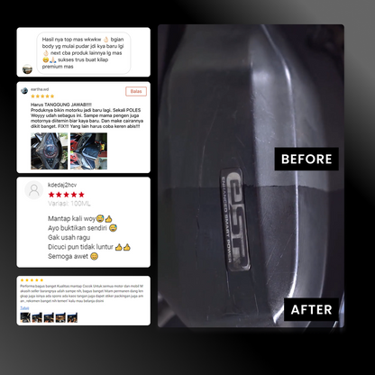 Black Again - Penghitam Body Kasar Motor Dan Mobil