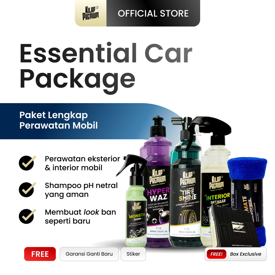 Essential Package - Paket Pembersih Dan Pengkilap Mobil