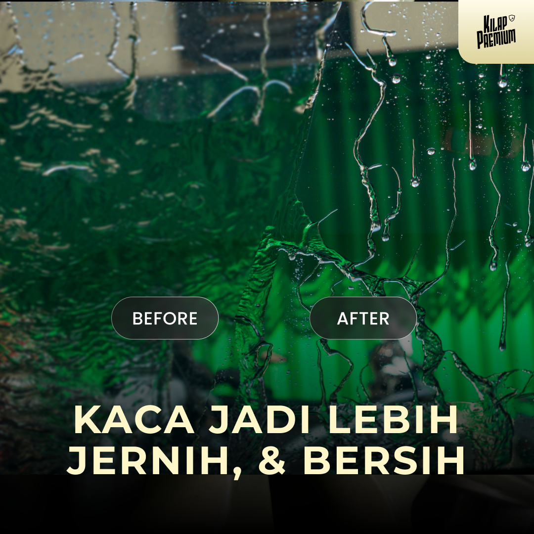 Glass Cleaner & Repellent - Pembersih Kaca Mobil Dan Efek Daun Talas