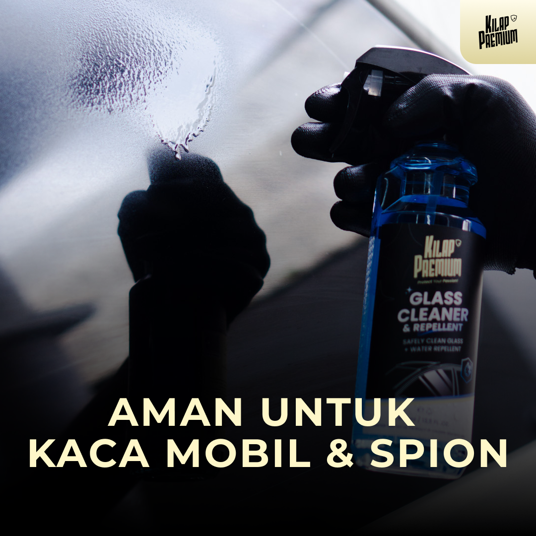 Glass Cleaner & Repellent - Pembersih Kaca Mobil Dan Efek Daun Talas