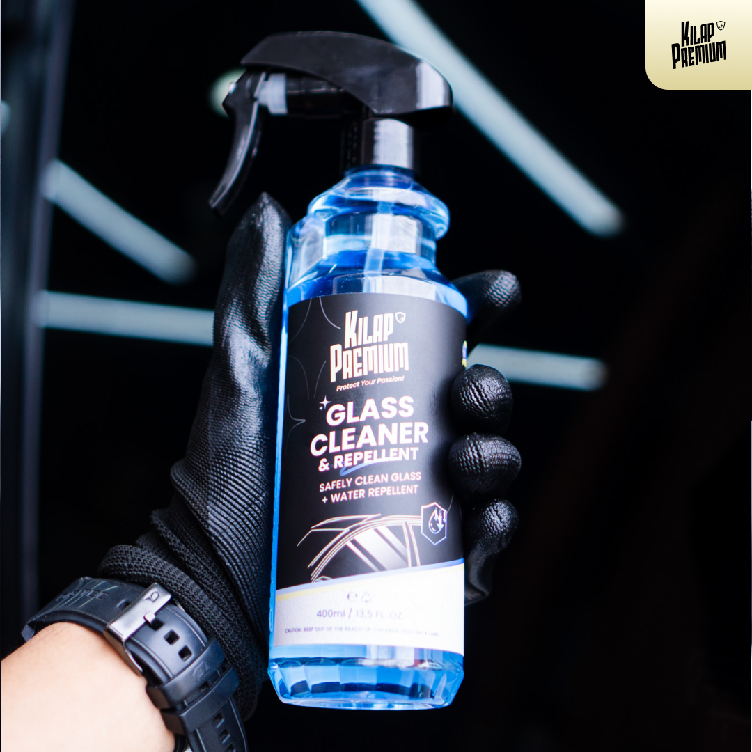 Glass Cleaner & Repellent - Pembersih Kaca Mobil Dan Efek Daun Talas