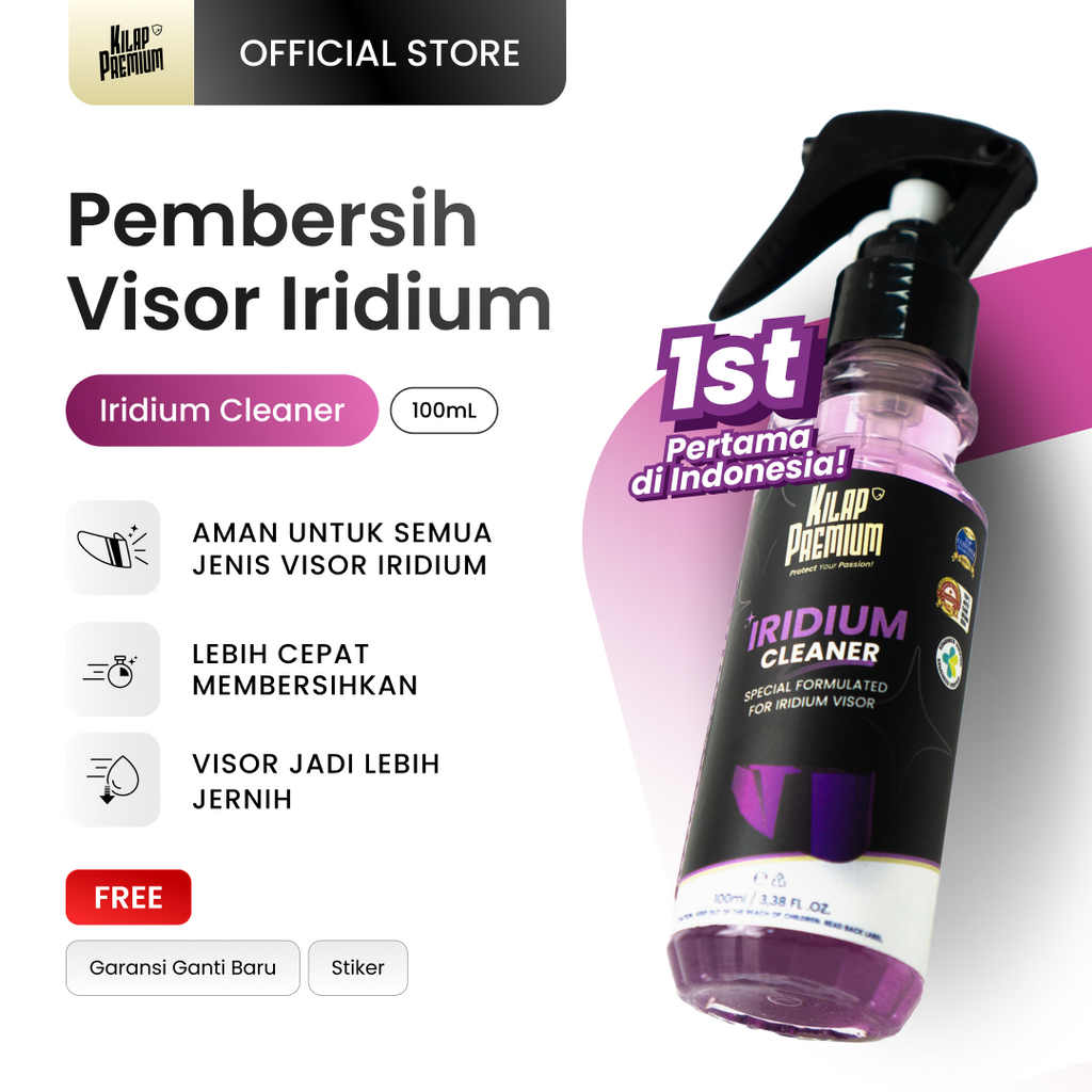 Iridium Cleaner - Pembersih Dan Perawatan Visor Clear