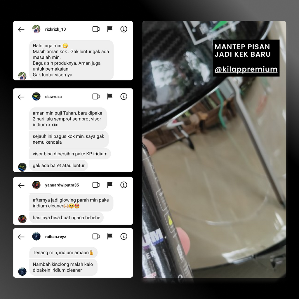 Iridium Cleaner - Pembersih Dan Perawatan Visor Clear