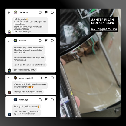 Iridium Cleaner - Pembersih Dan Perawatan Visor Clear