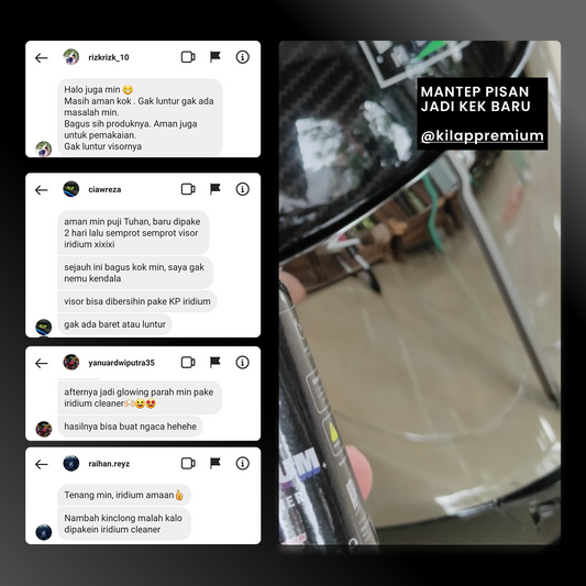 Iridium Cleaner - Pembersih Dan Perawatan Visor Clear