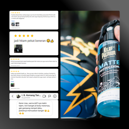 Matte Protection - Pengkilap Body Motor Cat Doff