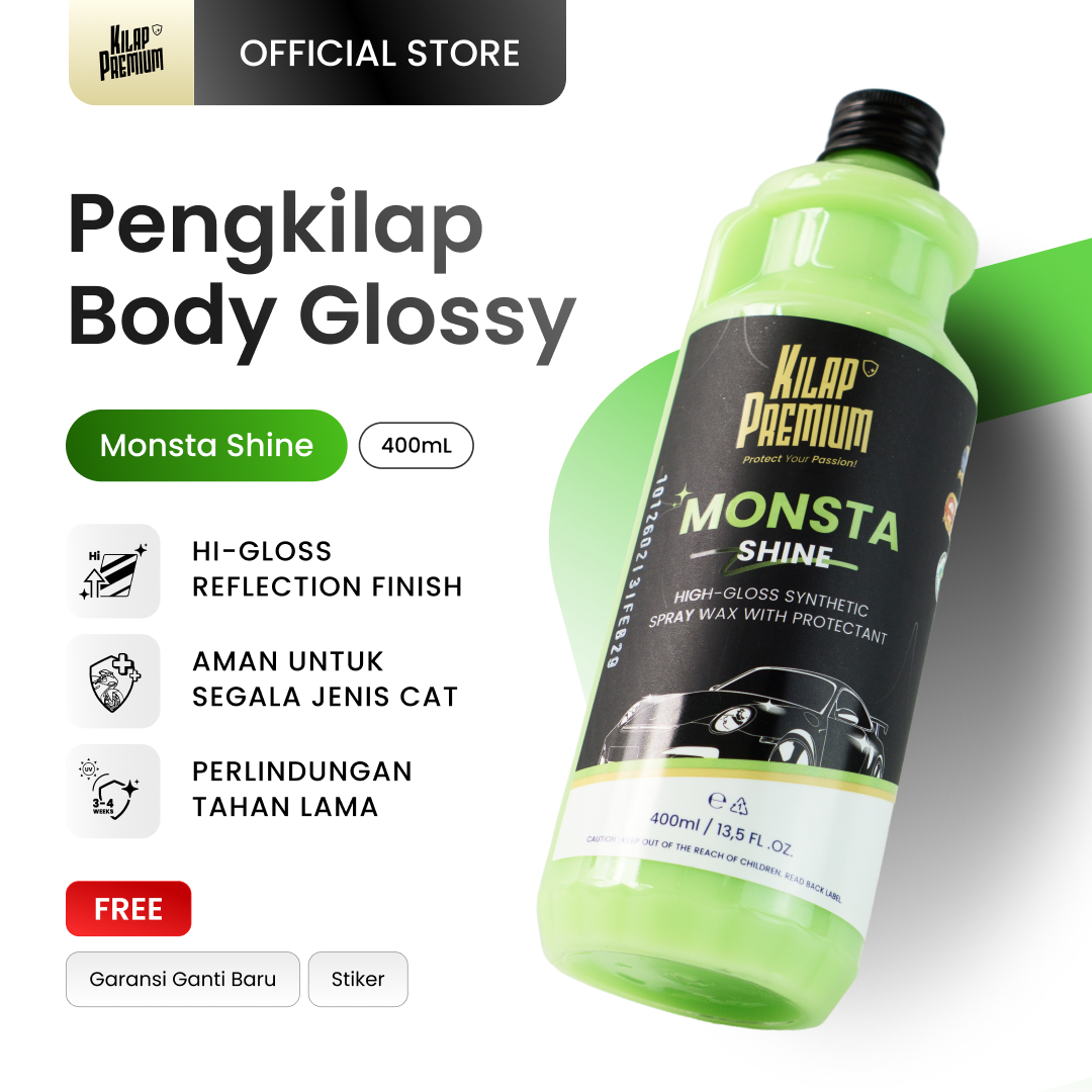 Monsta Shine - Pengkilap Body Motor Dan Mobil Glossy