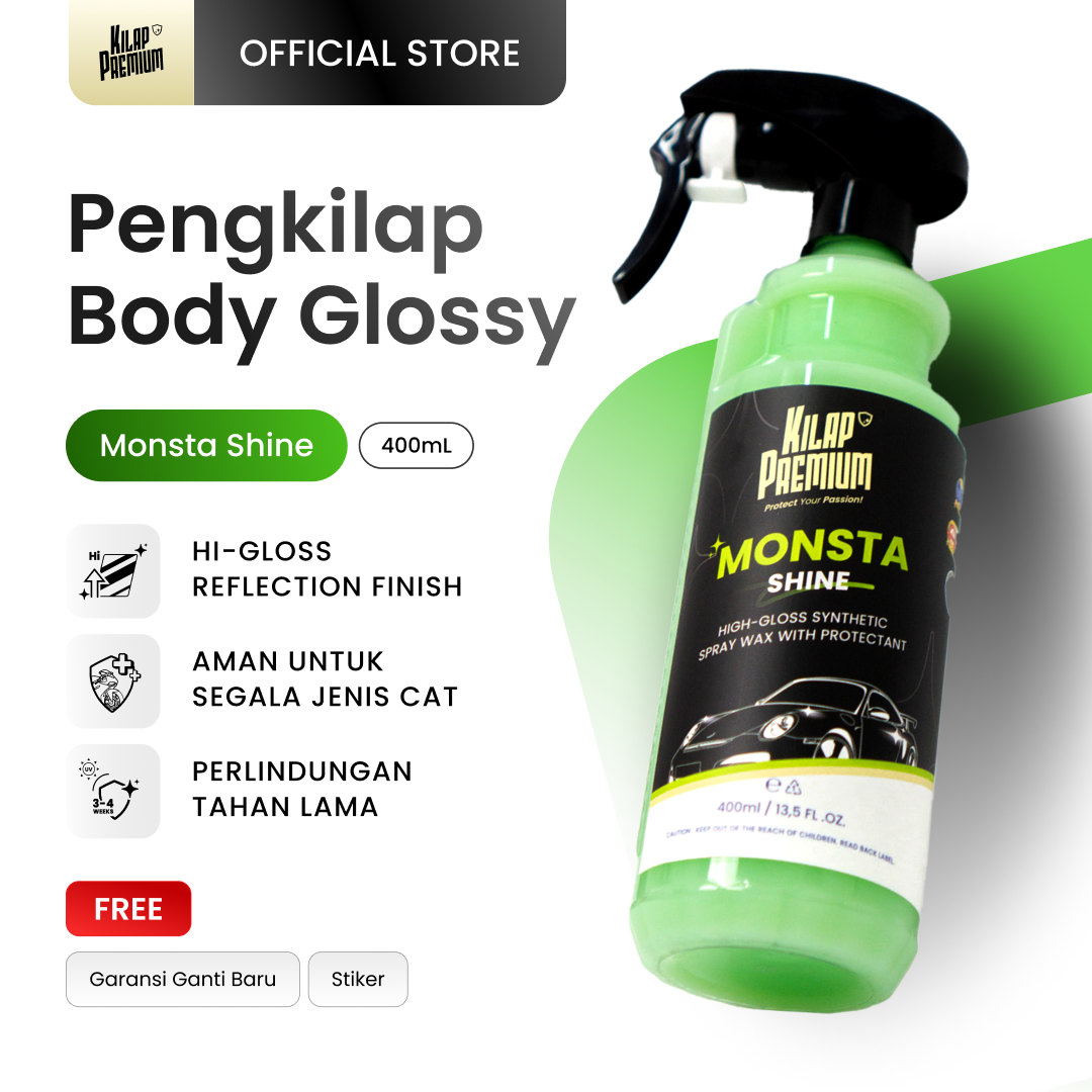Monsta Shine-Pengkilap Body Motor Mobil-Kilap Premium
