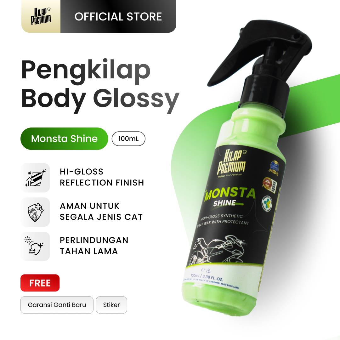 Monsta Shine-Pengkilap Body Motor Mobil-Kilap Premium
