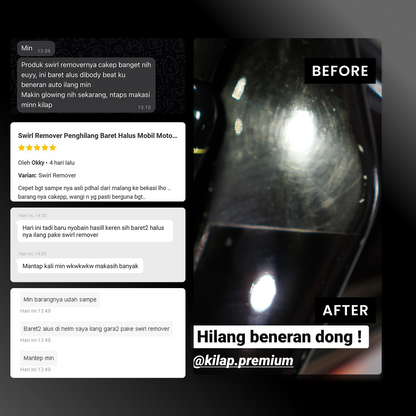 Swirl Remover - Penghilang Baret Halus Motor Dan Mobil