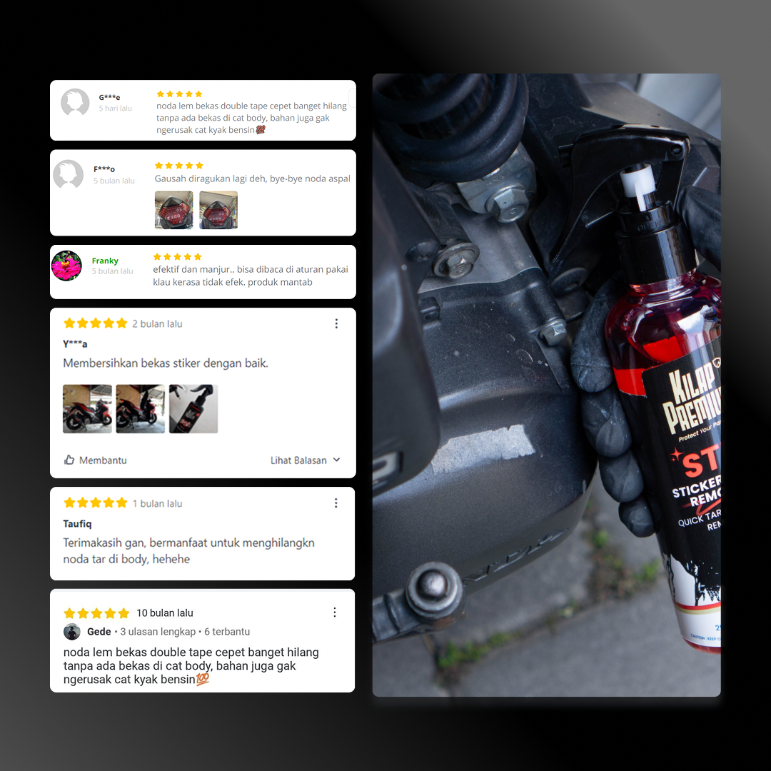 STR Sticker And Tar Remover - Pembersih Noda Stiker Dan Aspal