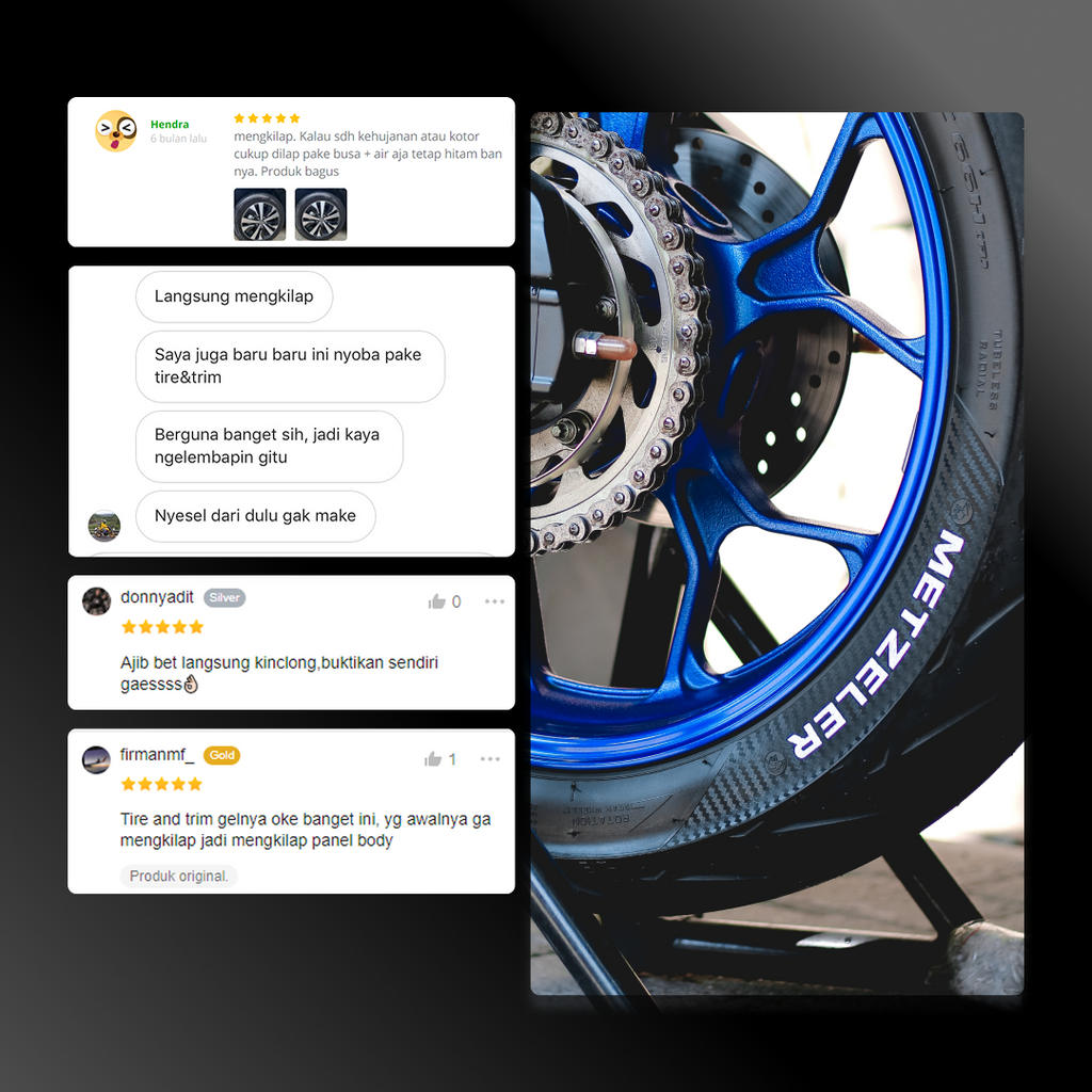 Tire & Trim - Pengkilap Ban Motor Dan Mobil