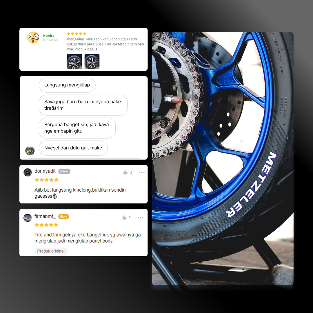 Tire & Trim - Pengkilap Ban Motor Dan Mobil